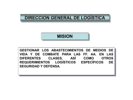 DIRECCION GENERAL DE LOGÍSTICA ABASTECIMIENTO CLASE