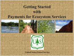 Getting Started with Payments for Ecosystem Services