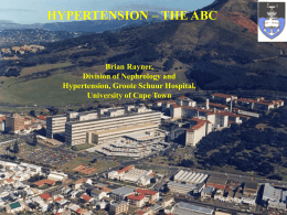 HYPERTENSION - WHO TO INVESTIGATE