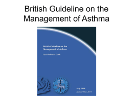 Click to British Guidelines on the Management of Asthma