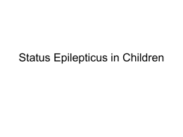 Status Epilepticus in CHildren
