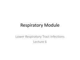 Respiratory Module - Porterville College