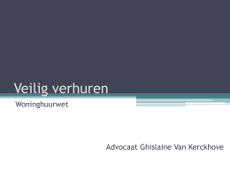 presentatie `Woninghuurwet`
