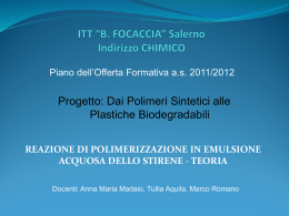 polimerizzazione in emulsione dello stirene