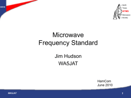 Microwave Frequency Standards