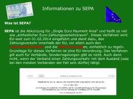 Präsentation SEPA - KreisFeuerwehrVerband Passau
