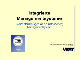 (integriertes) Managementsystem (Präsentation)