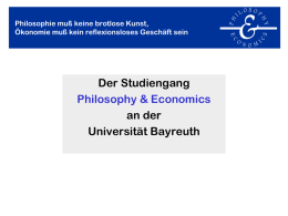 P&E in 20 Minuten - Philosophy & Economics