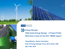 Utility Scale Energy Storage—Project Profile - saudi-sia