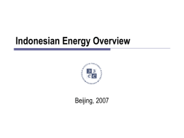 Indonesian Energy Overview