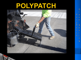 PolyPatch Crack sealing