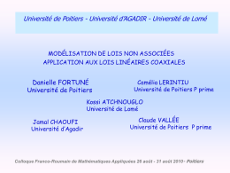 Diapositive 1 - Université de Poitiers