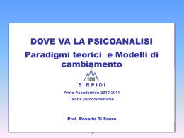 Modelli psicoanalitici
