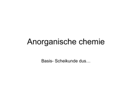 Anorganische chemie