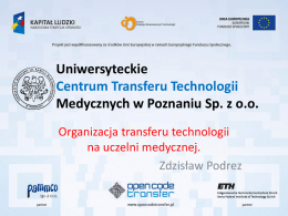 Z. Podrez - UCTTMP - Centrum Transferu Technologii