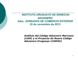 INSTITUTO URUGUAYO DE DERECHO ADUANERO 2das