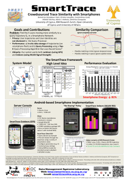 SmartTrace Crowdsourced Trace Similarity with Smartphones
