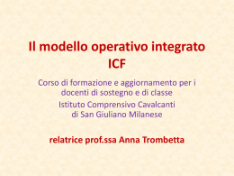 Il modello operativo integrato - Istituto Comprensivo Statale Cavalcanti