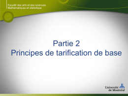 Cours 6 - Tarification - Primes