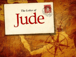 The Epistle of Jude Lesson Slideshow