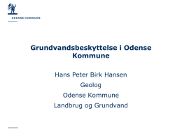 Dias nummer1Grundvandsbeskyttelse i Odense Kommune