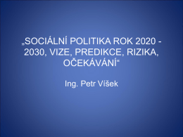 Ing. Petr Víšek