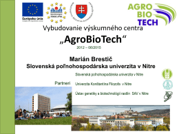 AgroBioTech - Research Forum
