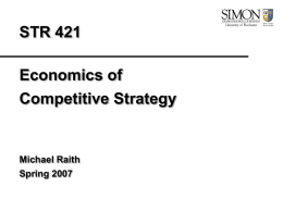Lecture: Dynamics of Pricing