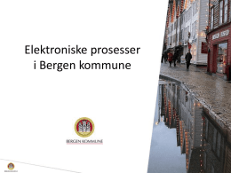 Bergen kommune - elektroniske tjenester BK 160811
