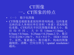 CT图像一、CT图象的特点