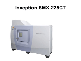Inception SMX-225CT inspeXio sm25C First in the Industry CT Scan
