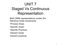 Staged Vs Continuous Representation
