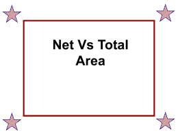 Net Vs Total Area