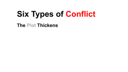 Types of Conflict Lesson 1