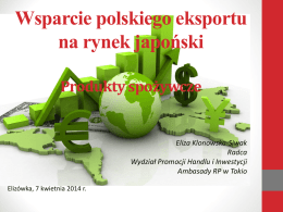 Wsparcie polskiego eksportu na rynku japońskim. Eliza Klonowska