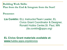 Building Work Skills: Plan from the End & Integrate