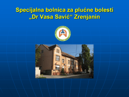 Specijalna bolnica za plućne bolesti „Dr Vasa Savić“