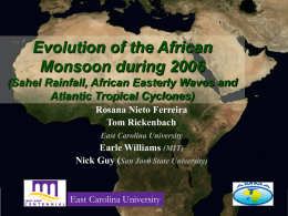 Evolution of the African Monsoon during 2006
