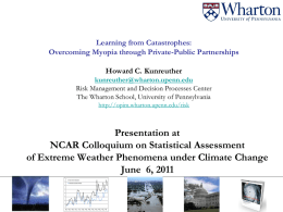 Presentation - Advanced Study Program