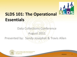 SLDS 101 The Operational Essentials_Version 2