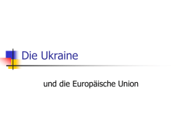 Die Ukraine - Deutsch für den Beruf