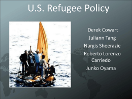 U.S. Refugee Policy