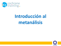 Introducción al metanálisis