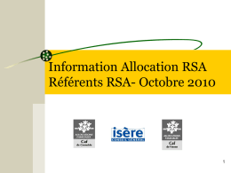 Formation RSA Référent octobre 2010