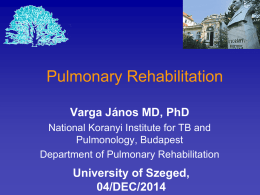 14. Pulmonary rehabilitation