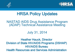 HRSA Policy Updates