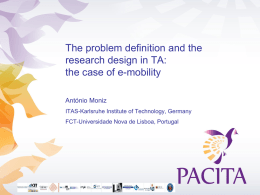 The problem definition and the research design in TA: the