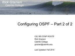 cis185-ROUTE-lecture3-OSPF-Part2