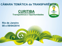 Apresentação da Prefeitura Municipal de Curitiba