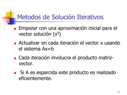Sistema de Ecuaciones Lineales Metodos Iterativos